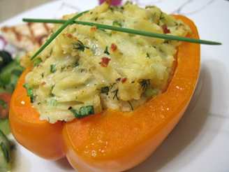 Potato-Stuffed Red Bell Peppers