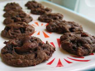 Chocolate Chocolate-Chip Cookies