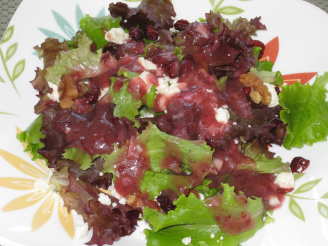 Baby Greens Salad With Cranberry Balsamic Vinaigrette