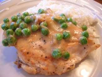Spring Chicken Fricassee With Peas