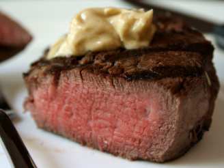 Marinated Filet Mignon With Flavored Butter