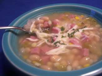 Summer Corn and White Bean Soup