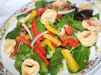 Tortellini Spinach Salad With Sesame Dressing