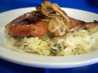 Grilled Chipotle Salmon With Pineapple Cilantro Rice