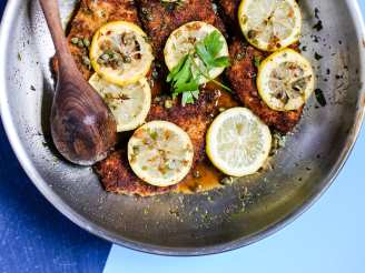 Chicken Scaloppine With Lemon Glaze  (Low Fat and Delicious!)
