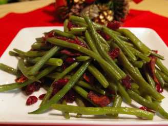Holiday Beans With Cranberries