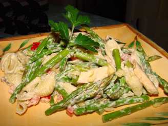 Asparagus Pasta Salad With Parmesan Dressing