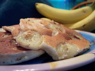 Banana Sour Cream Pancakes