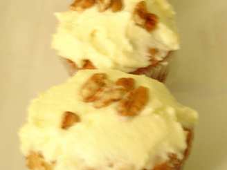 Banana Muffins With Mascarpone Cream Frosting or Spread