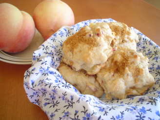 Cinnamony Peach Biscuits