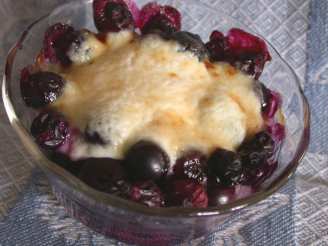 Broiled Blueberry Dessert