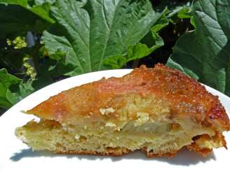 Lemony Rhubarb Upside-Down Cake
