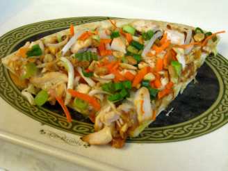 Spicy Thai Chicken Pizza With Peanut Sauce