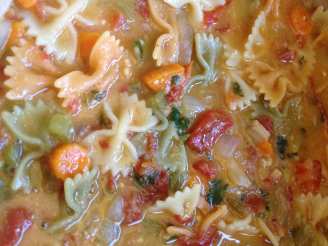 White Bean and Pasta Soup With Sun-Dried Tomatoes