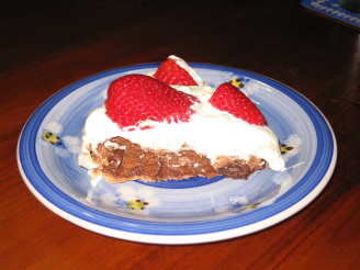 Chocolate Pavlova With Raspberries