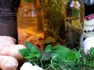 Herbal Vinegar with Garlic & Basil