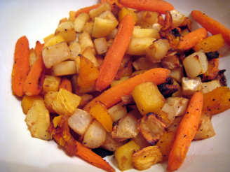 Roasted Winter Root Vegetables With Apple Cider