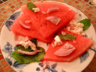 Watermelon & Feta Salad With Ouzo Dressing