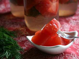 Susan's Pink Watermelon Pickles (Not Rind)