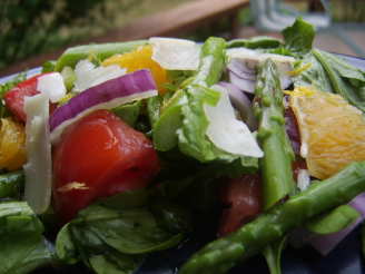 Spanish Asparagus Salad With Orange and Manchego Cheese