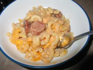 Macaroni and Cheese Dog Casserole