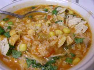 Spicy Chicken Rice Soup