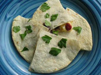 Brie and Dried Cranberry Quesadillas