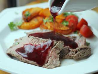 Roast Beef Tenderloin With Red Wine & Shallot Sauce