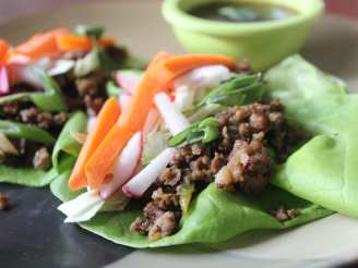 Chinese Spicy Beef Lettuce Wraps