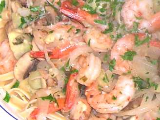 Low Fat Zesty Shrimp and Pasta