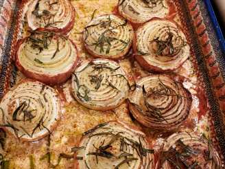 Onions Baked With Rosemary and Cream