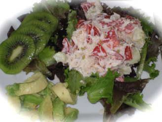 Caribbean Crabmeat Salad With Creamy Gingered Dressing