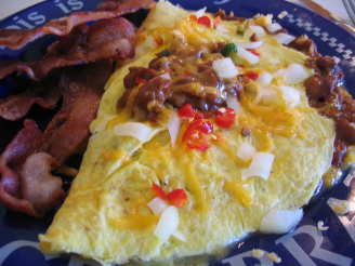 Dad's Chili Cheese Omelet