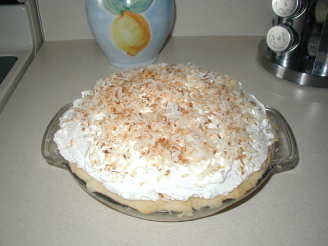 Coconut Custard Cream Pie