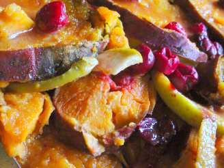 Maple Yams With Apples & Cranberries