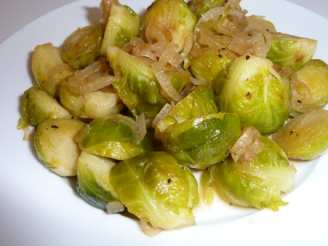 Maple Brussels Sprouts With Onions