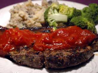 Peppered Steak With 5 Star Gourmet Steak Sauce
