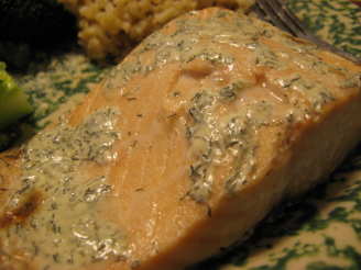Easy Low-Fat Creamy Dill Salmon