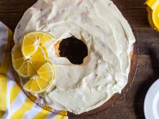 Meyer Lemon Cake With Lemon-Cream Cheese Frosting