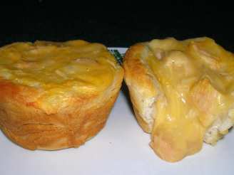 Cheesy Chicken Pot Biscuit Cups (Low Fat, Low Cal)