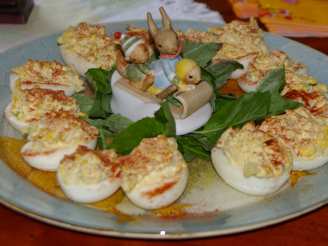 Eggs Stuffed With Crabmeat