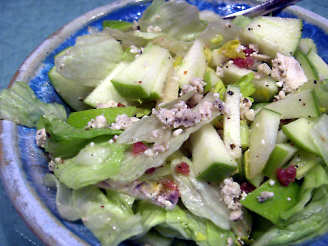 Mixed Apple Salad over Greens