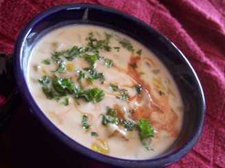 Creamy Celery and Blue Cheese Soup