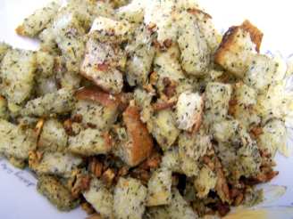 Garlic Herb Cheese Croutons