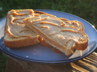 Peanut Butter, Butter and Sugar Toast