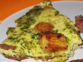 Golden Onion and Dill Frittata