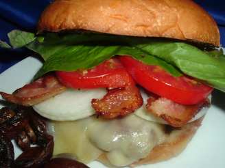 Denny's Bacon Caesar Burger