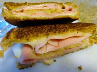 Grilled Ham, Pineapple and Swiss Sandwich