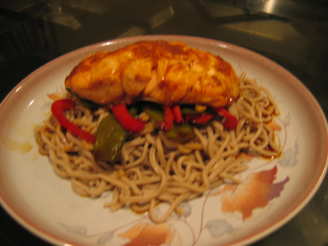 Ginger-Soy Salmon With Soba Noodles