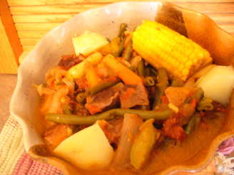 Beef Puchero (A Mexican Stew With Hominy & Vegetables)